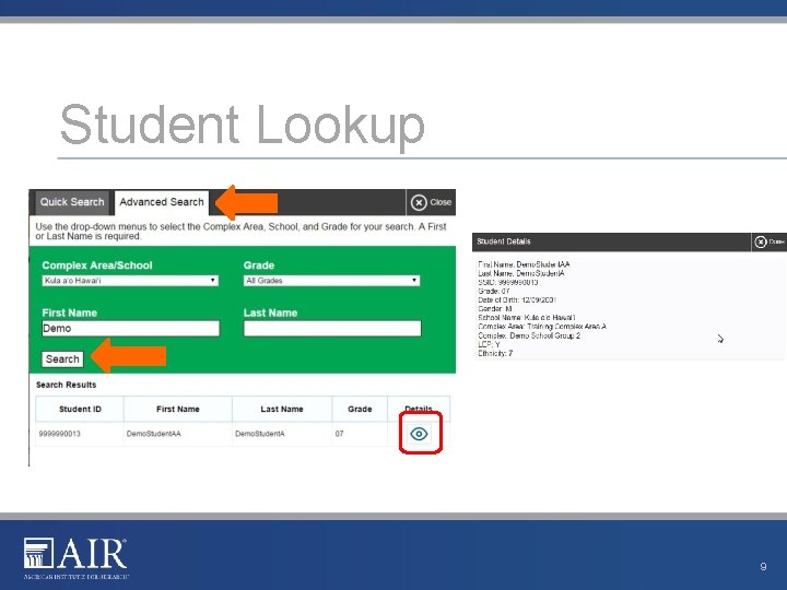 Student Lookup 9 Student Lookup 9