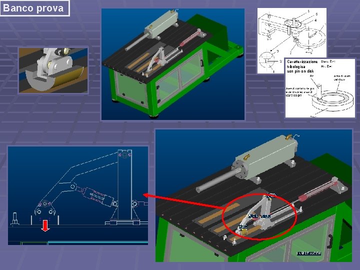 Banco prova Caratterizzazione tribologica con pin-on-disk 