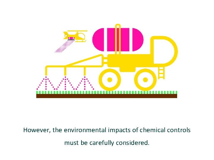 However, the environmental impacts of chemical controls must be carefully considered. 