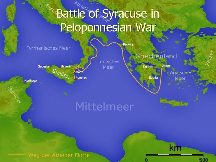 Battle of Syracuse in Peloponnesian War 