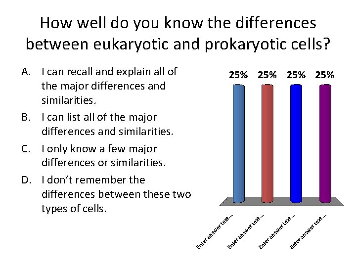 How well do you know the differences between eukaryotic and prokaryotic cells? A. I