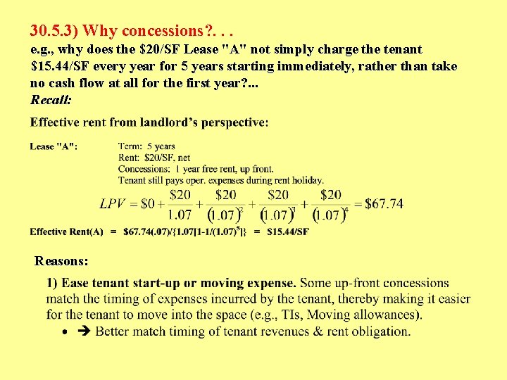 30. 5. 3) Why concessions? . . . e. g. , why does the