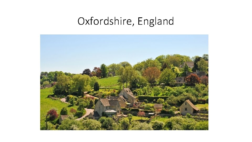 Oxfordshire, England 