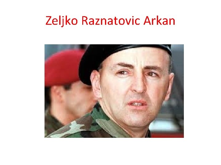 Zeljko Raznatovic Arkan 