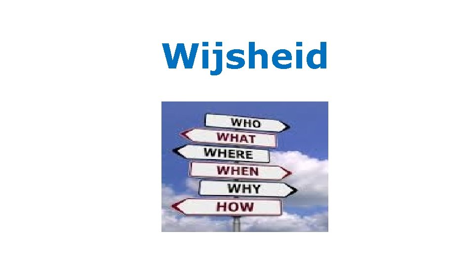 Wijsheid 