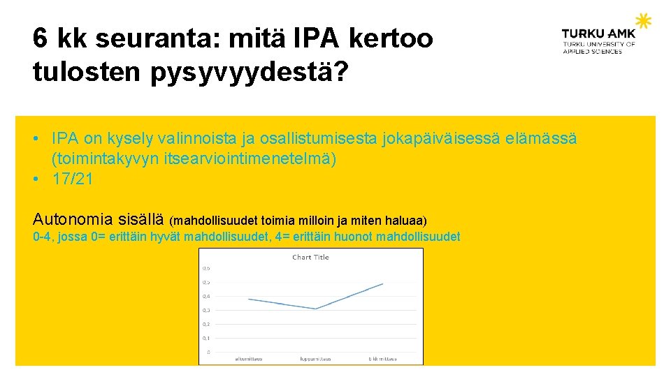 6 kk seuranta: mitä IPA kertoo tulosten pysyvyydestä? • IPA on kysely valinnoista ja