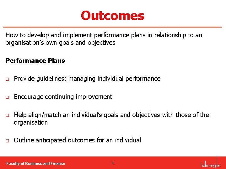 business and performance plans definition