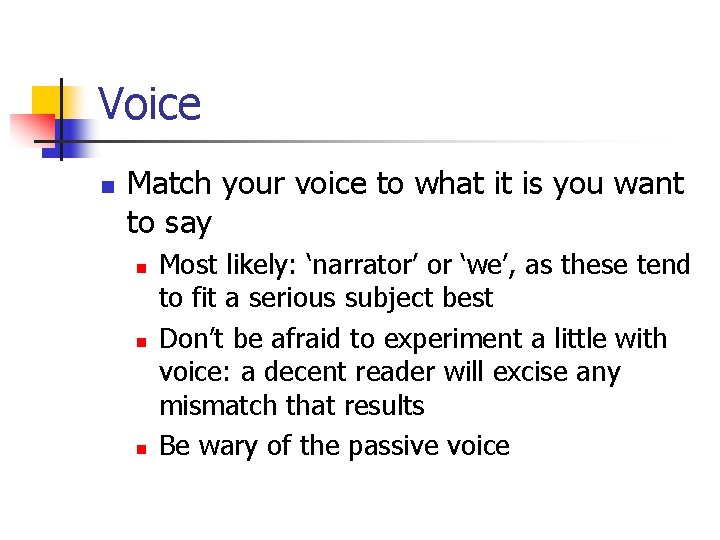 Voice n Match your voice to what it is you want to say n