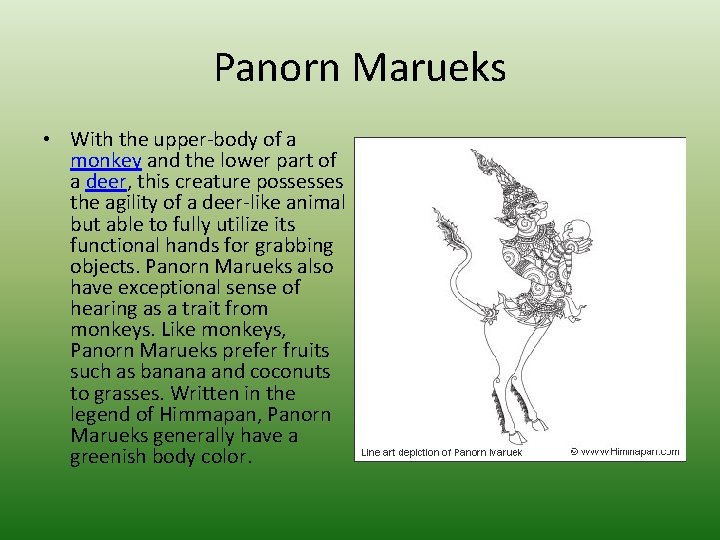 Panorn Marueks • With the upper-body of a monkey and the lower part of