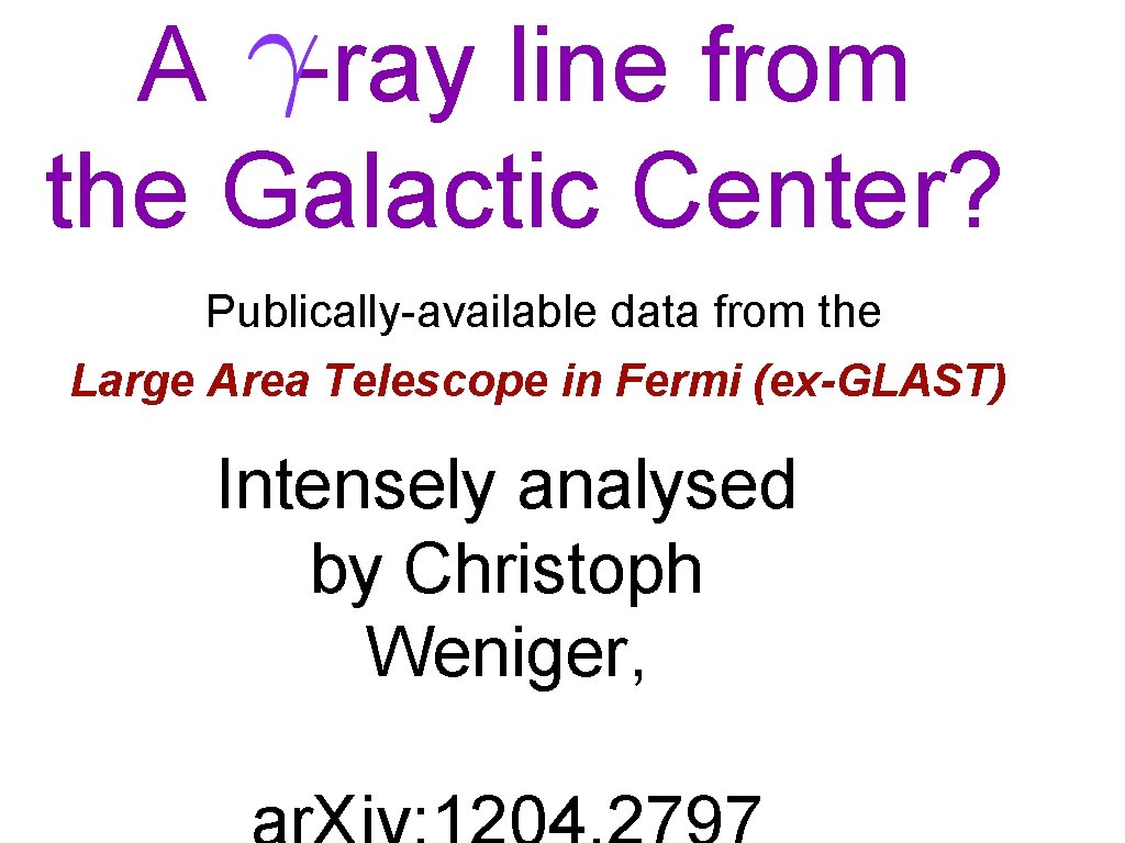 A -ray line from the Galactic Center? Publically-available data from the Large Area Telescope