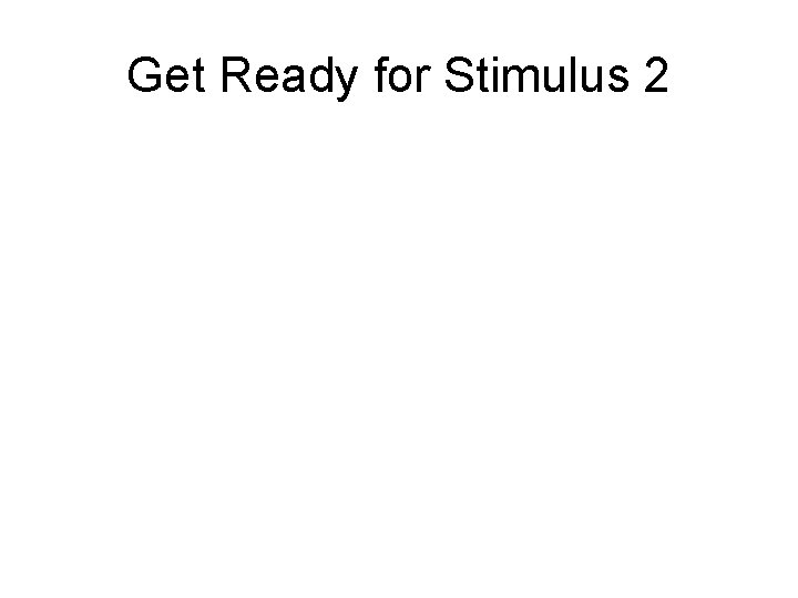 Get Ready for Stimulus 2 