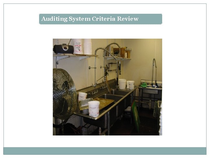 Auditing System Criteria Review 