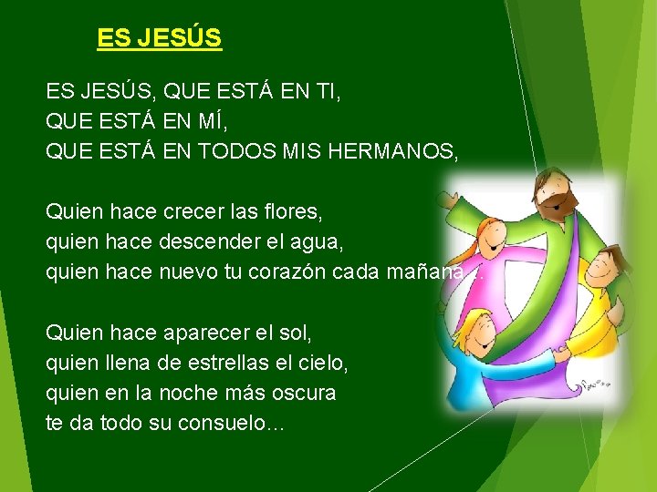 ES JESÚS, QUE ESTÁ EN TI, QUE ESTÁ EN MÍ, QUE ESTÁ EN TODOS