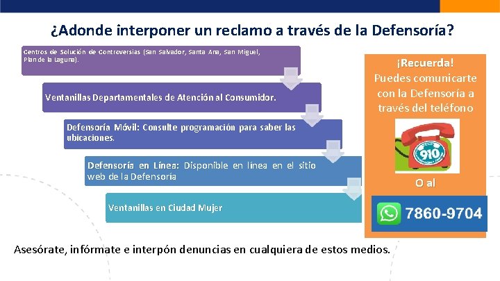 ¿Adonde interponer un reclamo a través de la Defensoría? Centros de Solución de Controversias