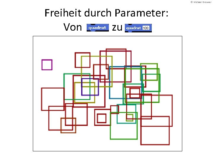 © Michael Brenner Freiheit durch Parameter: Von zu. 