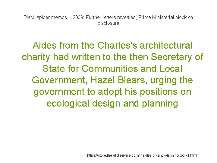 Black spider memos - 2009: Further letters revealed, Prime Ministerial block on disclosure Aides Black spider memos - 2009: Further letters revealed, Prime Ministerial block on disclosure Aides