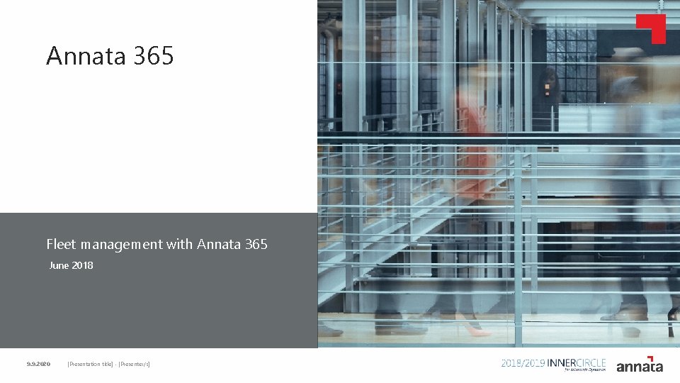 Annata 365 Fleet management with Annata 365 Click to edit Master title style June