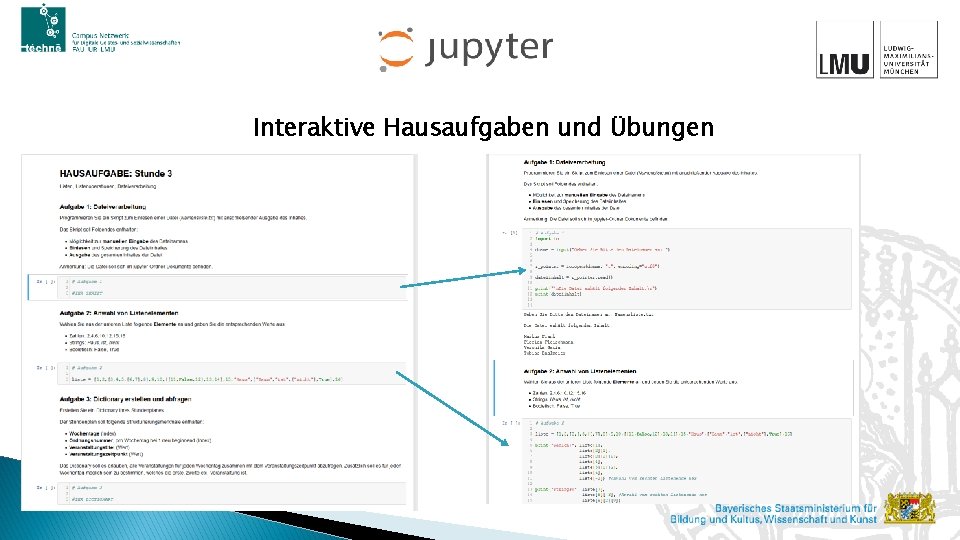 Interaktive Hausaufgaben und Übungen 