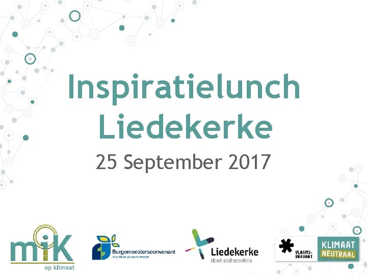 Inspiratielunch Liedekerke 25 September 2017 