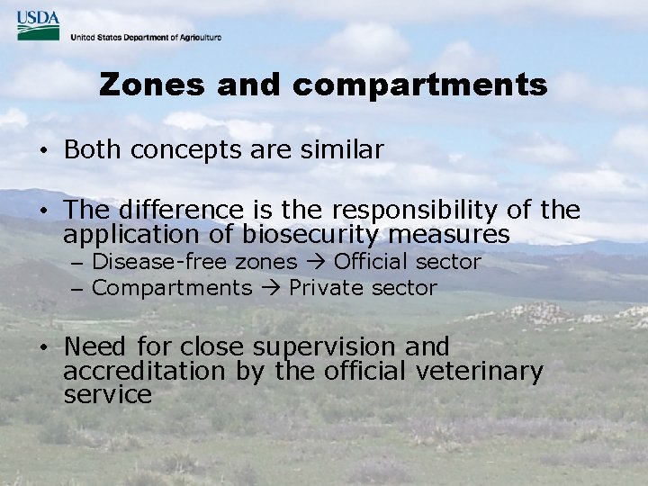 Zones and compartments • Both concepts are similar • The difference is the responsibility