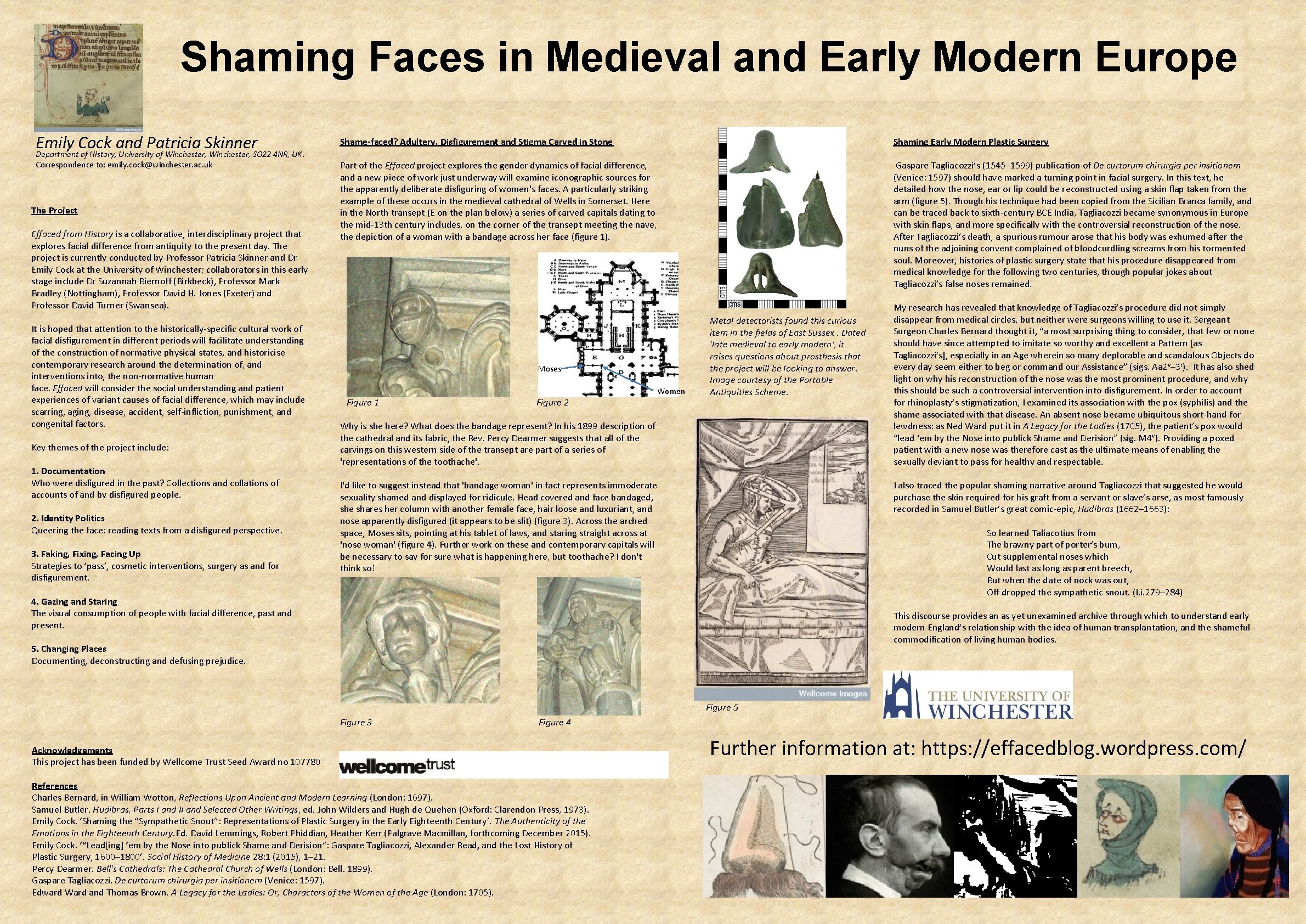 Shaming Faces in Medieval and Early Modern Europe Emily Cock and Patricia Skinner Department