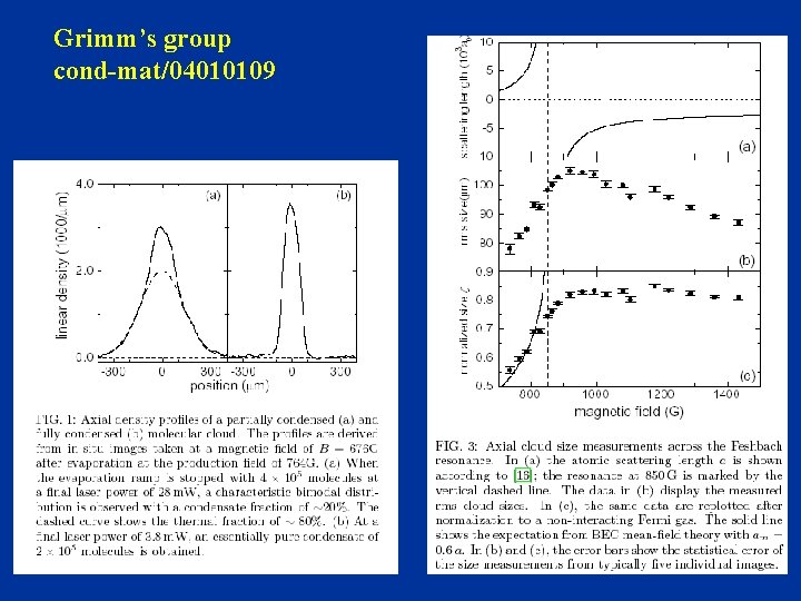 Grimm’s group cond-mat/04010109 