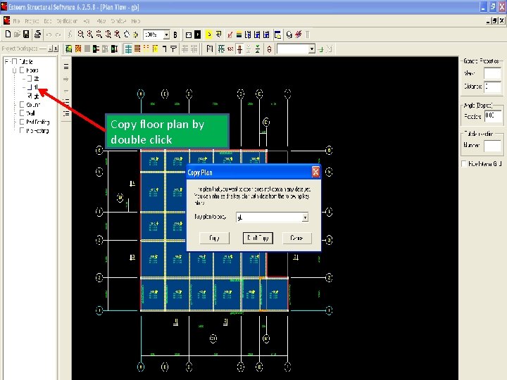 Copy floor plan by double click Copy floor plan by double click