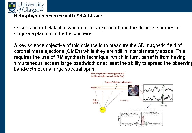 Heliophysics science with SKA 1 -Low: Observation of Galactic synchrotron background and the discreet Heliophysics science with SKA 1 -Low: Observation of Galactic synchrotron background and the discreet