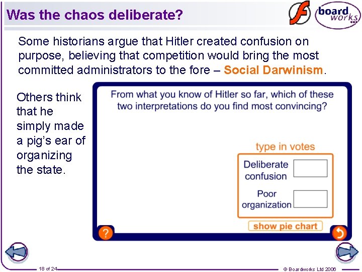 Was the chaos deliberate? Some historians argue that Hitler created confusion on purpose, believing