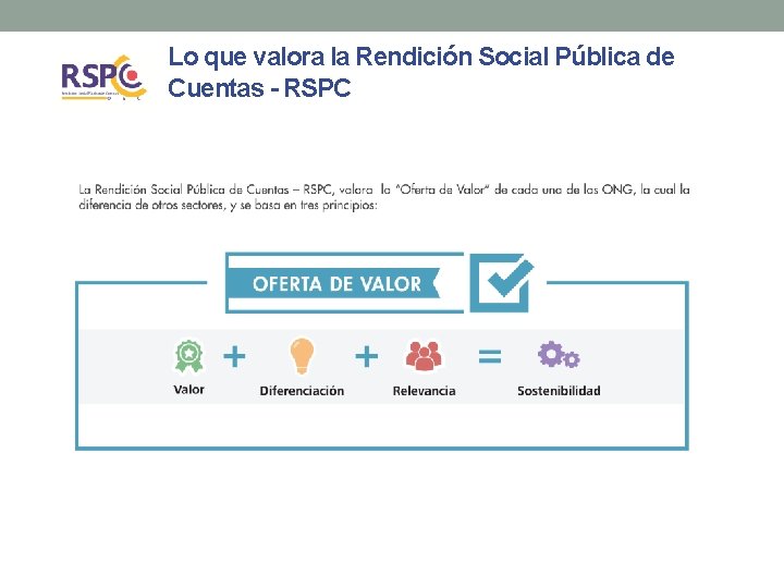 Lo que valora la Rendición Social Pública de Cuentas - RSPC 