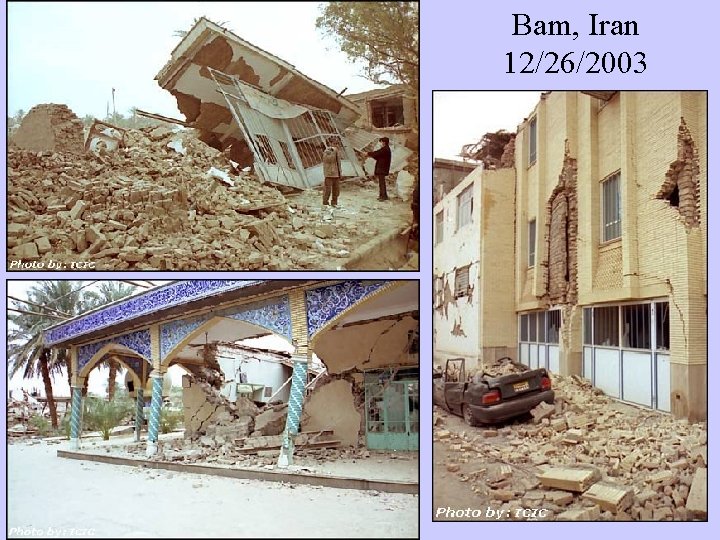 Bam, Iran 12/26/2003 