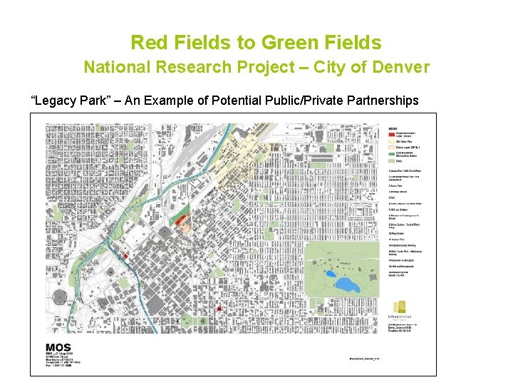 Red Fields to Green Fields National Research Project – City of Denver “Legacy Park”