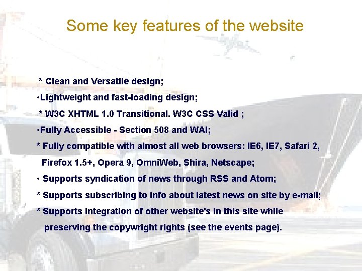 Some key features of the website * Clean and Versatile design; • Lightweight and