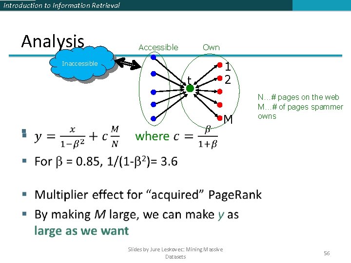 Introduction to Information Retrieval Analysis Accessible Own 1 2 Inaccessible t § M Slides Introduction to Information Retrieval Analysis Accessible Own 1 2 Inaccessible t § M Slides