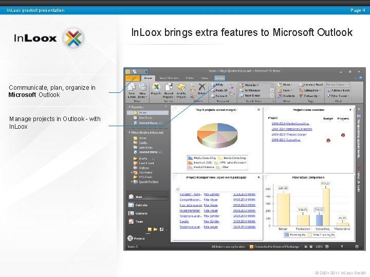 In. Loox product presentation Page 4 In. Loox brings extra features to Microsoft Outlook