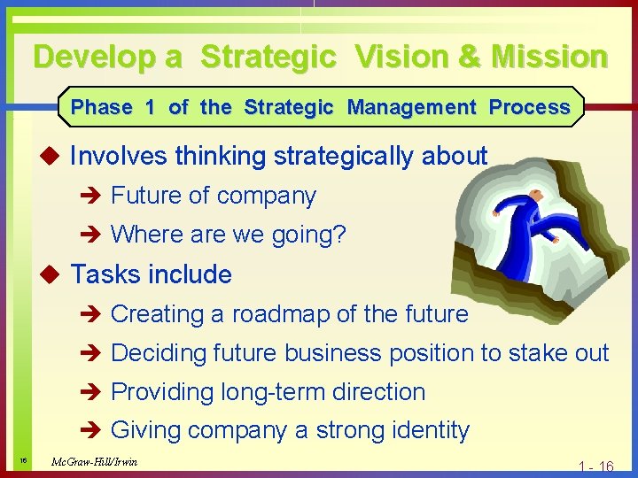 Develop a Strategic Vision & Mission Phase 1 of the Strategic Management Process u