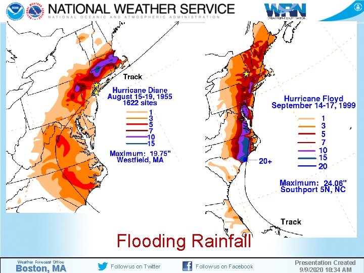 Flooding Rainfall Weather Forecast Office Boston, MA Follow us on Twitter Follow us on