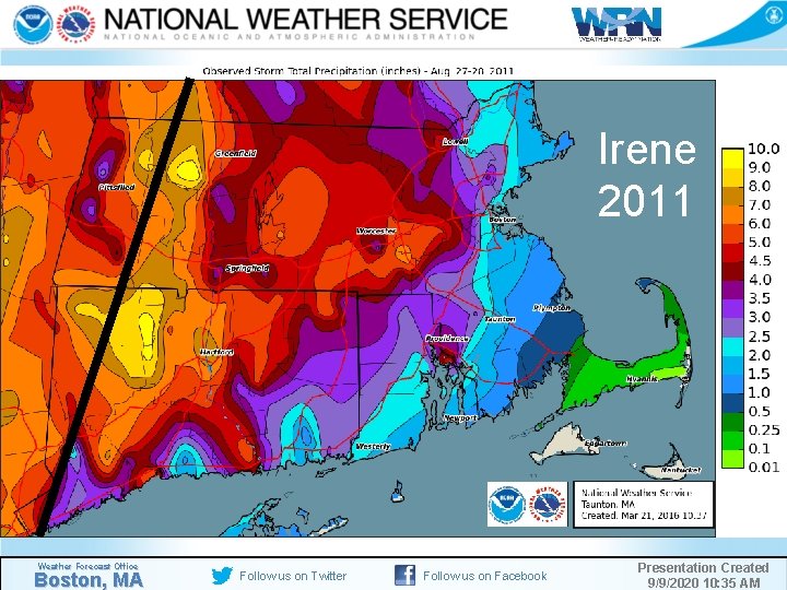 Irene 2011 Weather Forecast Office Boston, MA Follow us on Twitter Follow us on