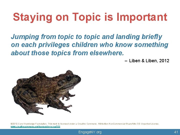Staying on Topic is Important Jumping from topic to topic and landing briefly on Staying on Topic is Important Jumping from topic to topic and landing briefly on