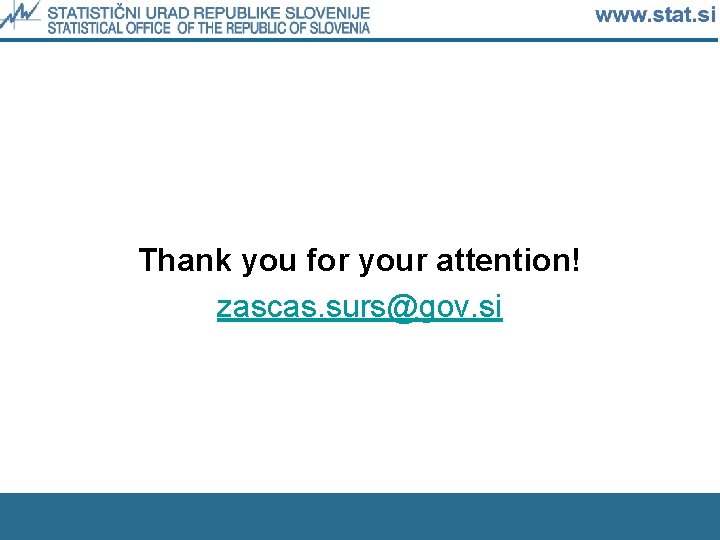 Thank you for your attention! zascas. surs@gov. si 