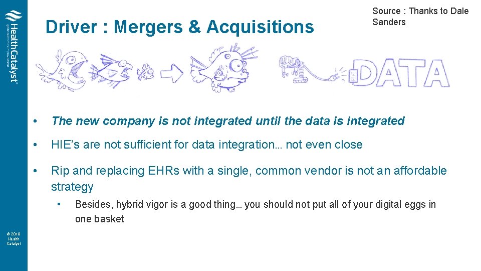 Driver : Mergers & Acquisitions • The new company is not integrated until the