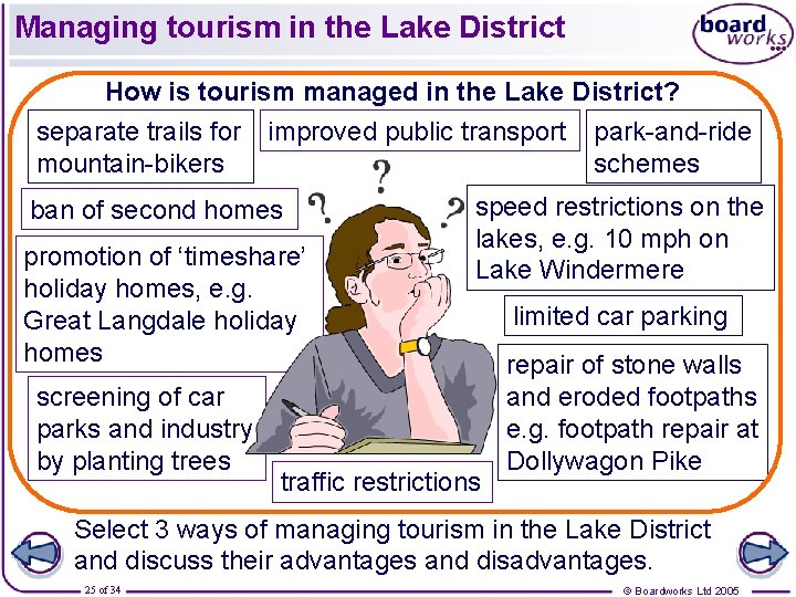 Managing tourism in the Lake District How is tourism managed in the Lake District?