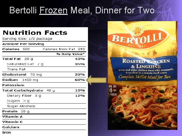 Bertolli Frozen Meal, Dinner for Two 