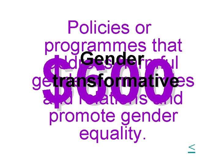 Policies or programmes that Gender address harmful gender norms, roles transformative and relations and Policies or programmes that Gender address harmful gender norms, roles transformative and relations and