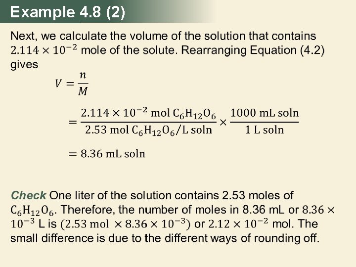 Example 4. 8 (2) 