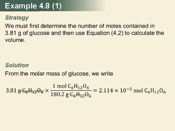 Example 4. 8 (1) 