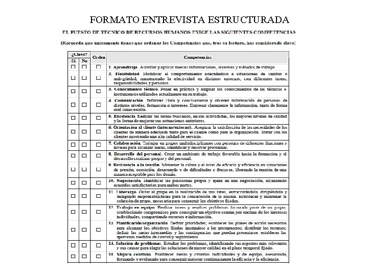 FORMATO ENTREVISTA ESTRUCTURADA 