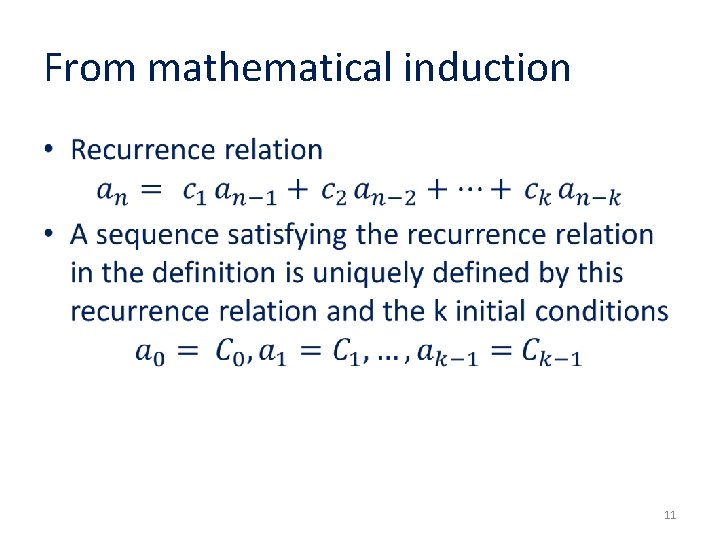 From mathematical induction • 11 