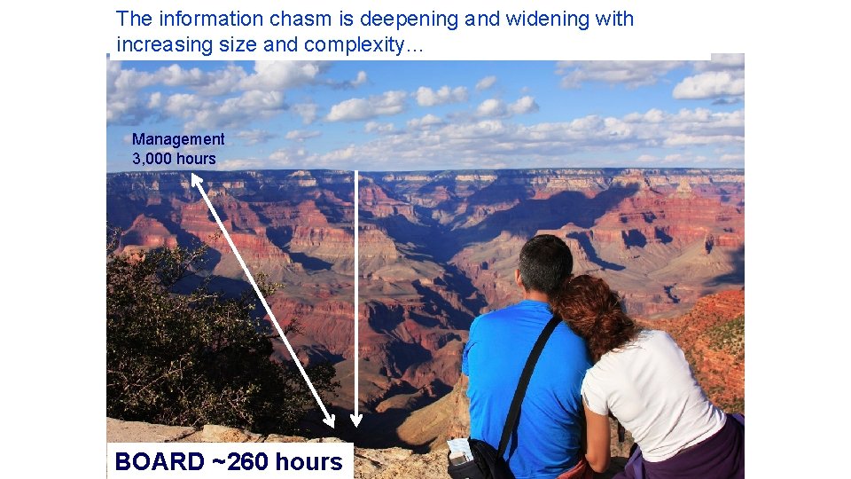 The information chasm is deepening and widening with increasing size and complexity… Management 3,