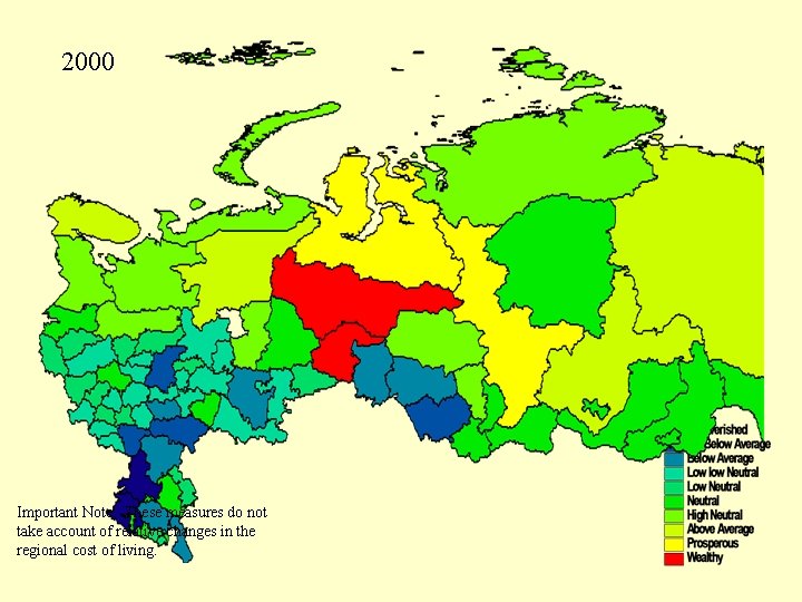 2000 Important Note: These measures do not take account of relative changes in the